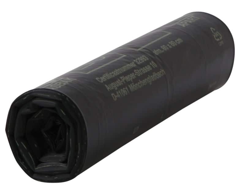 Komo Vuilniszakken 60 l Bevestiging tape Zwart LDPE (Lagedichtheidpolyetheen) 55 micron 20 Stuks