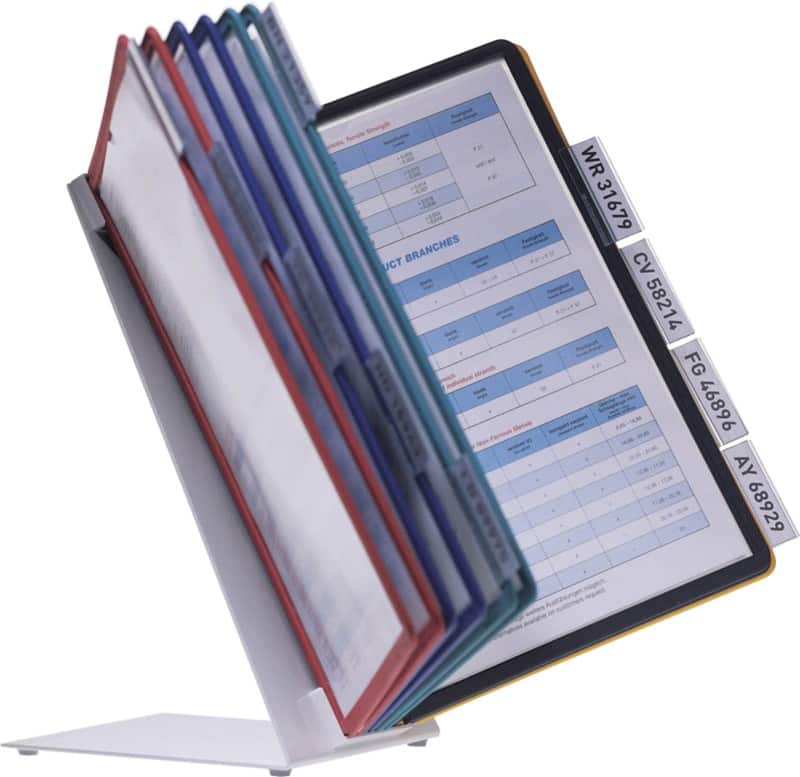 DURABLE VARIO Zichtpanelensysteem 10 Panelen A4 Metaal Kleurenassortiment