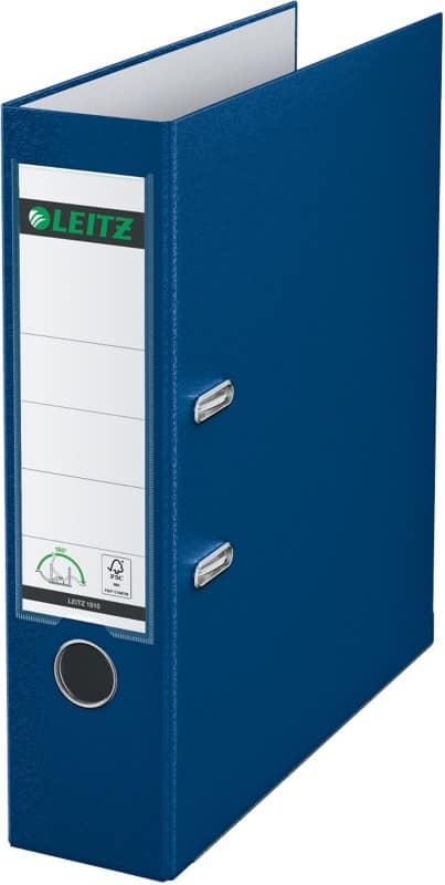 Leitz 180° Breed Ordner A4 82 mm Blauw 2 Ringen 1010 Kunststof Glad Staand
