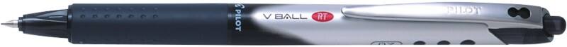 Pilot V-Ball RT Intrekbaar Rollerballpen Zwart 0,4 mm Medium Kegelvormig Navulbaar