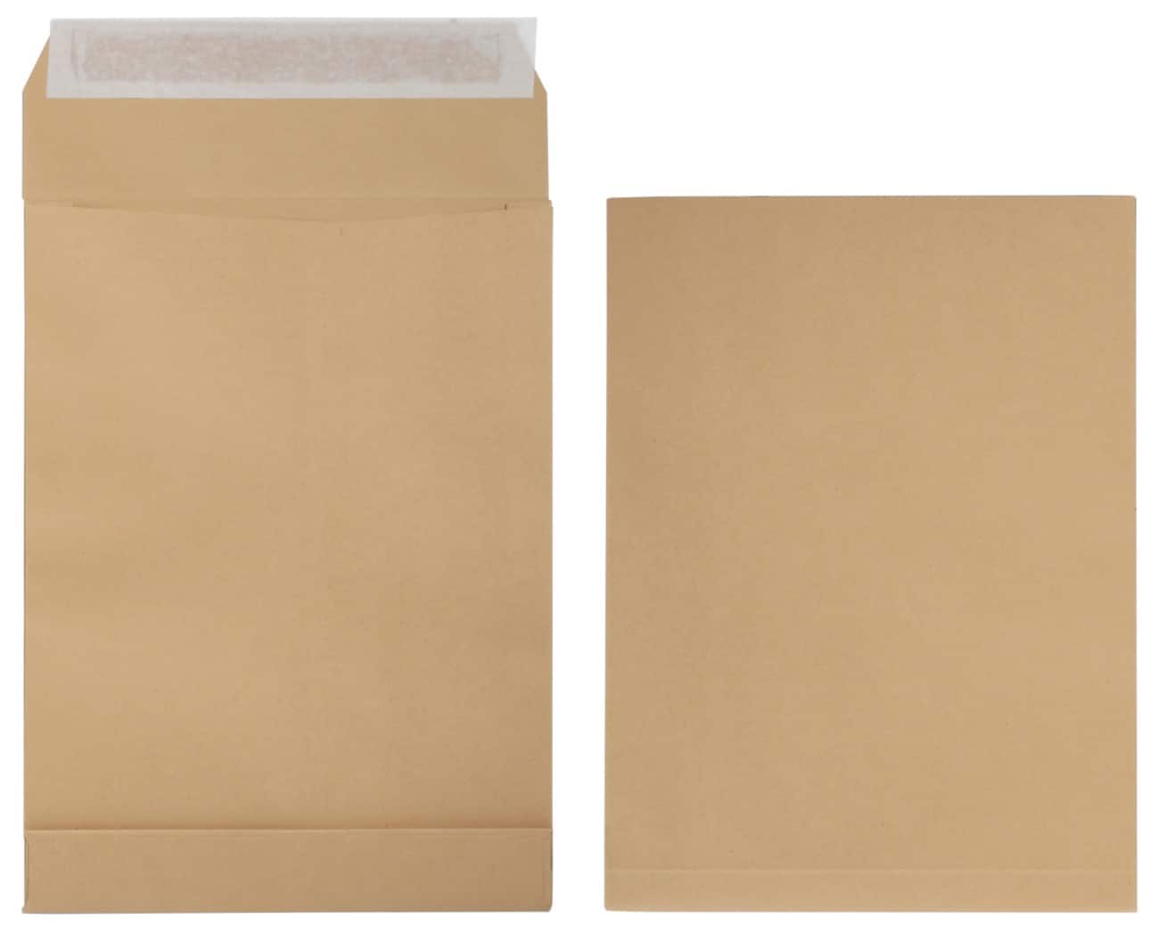 Office Depot Zak- enveloppen 120 g/m² Bruin Zonder Venster Kleefstrip 230 x 310 mm 25 Stuks
