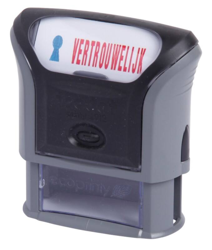 Trodat Printy Office Kantoorstempel vertrouwelijk Rood, Blauw 4,7 cm