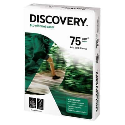 Discovery Eco-efficient A4 Kopieerpapier 75 g/m² Glad Wit 500 Vellen