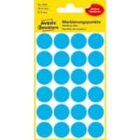 Avery Markeringspunten 3005 Klevend Blauw 4 Vellen à 24 Etiketten