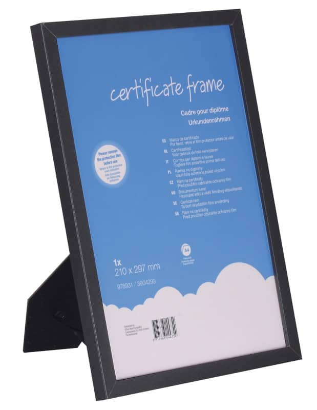 Viking A4 Fotolijst Zwart Hout 3904299 21 (B) x 29,7 (H) cm