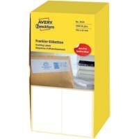 Avery Frankeeretiketten 3433 Klevend Wit 163 x 43 mm 500 Vellen à 2 Etiketten