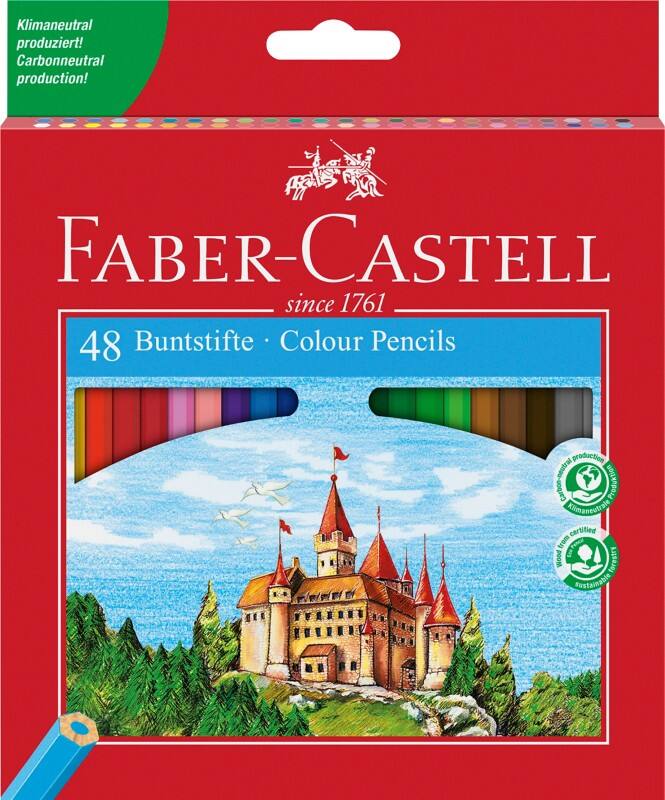 Faber-Castell Castle Kleurpotloden Kleurenassortiment 48 Stuks