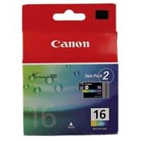 Canon BCI-16C/M/Y Origineel Inktcartridge Cyaan, magenta, geel Duopak 2 Stuks