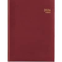 Brepols Timing Lima Agenda 2026 A5 1 Week per 2 pagina's Nederlands Bordeauxrood 0.137.1256.04.6.0
