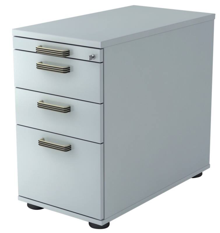 Hammerbacher Vast ladeblok VSC40/5/5/SG Lichtgrijs 428 x 800 x 760 mm