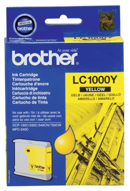 Brother LC1000Y Origineel Inktcartridge Geel