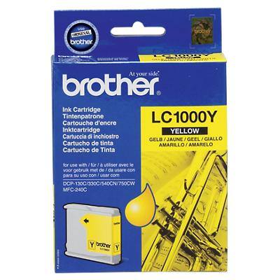 Brother LC1000Y Origineel Inktcartridge Geel