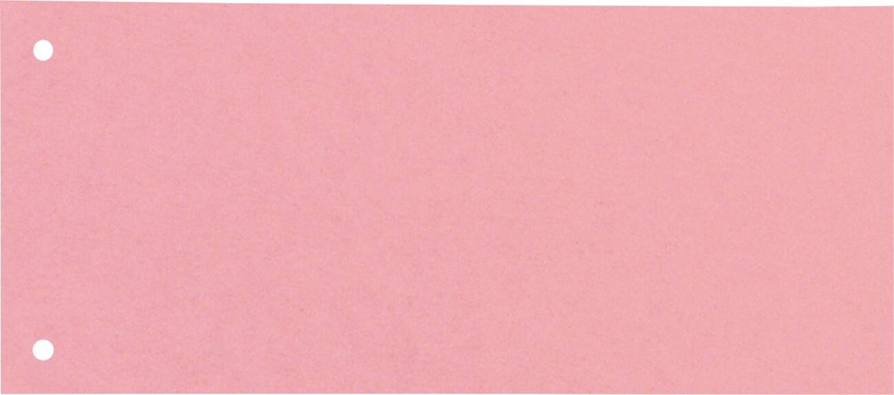 Falken Scheidingsstroken Rechthoekig A5+ Roze 100 tabs 2-gaats karton blanco 100 stuks