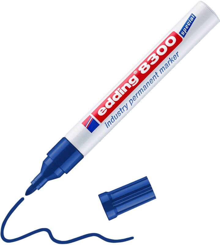 edding 8300 Permanent Permanentmarker Blauw Medium Ronde punt 3 mm