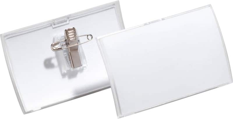 DURABLE Executive Naambadge met combi-clip 821419 102 x 252 cm Pak van 25 stuks