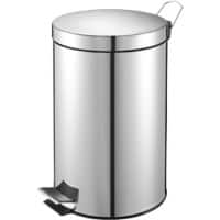 Vepa Bins Metaal Pedaalemmer 12 l 24,8 x 40 cm Zilver