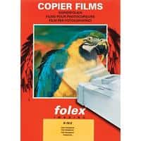 Folex Kopieerfolie X-10/0 A4 Glashelder voor zwart/wit kopieermachines 21 x 29,7 cm Transparant 100 Vellen