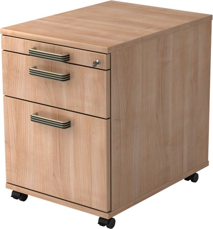 Hammerbacher Ladeblok 2 Lades Afsluitbaar 428 x 580 x 590 mm Walnoot