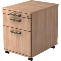 Hammerbacher Ladeblok 2 Lades Afsluitbaar 428 x 580 x 590 mm Walnoot
