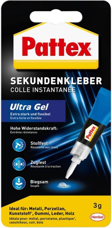 Pattex Secondelijm Permanent Ultra Gel Transparant PSG2C 3 g