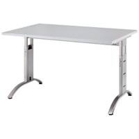 Hammerbacher Future VFS Hoogteverstelbaar Bureau Rechthoekig Grijs C-Voet 1.200 (B) x 800 (D) x 850 (H) mm Spaanplaat, Staal