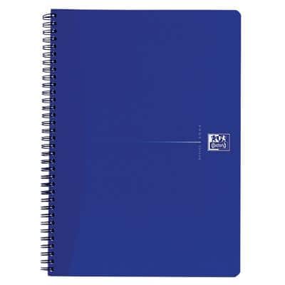 OXFORD Office Essentials Schrijfblok A4+ Gelinieerd Spiraal gebonden Karton Blauw Geperforeerd 140 Pagina's