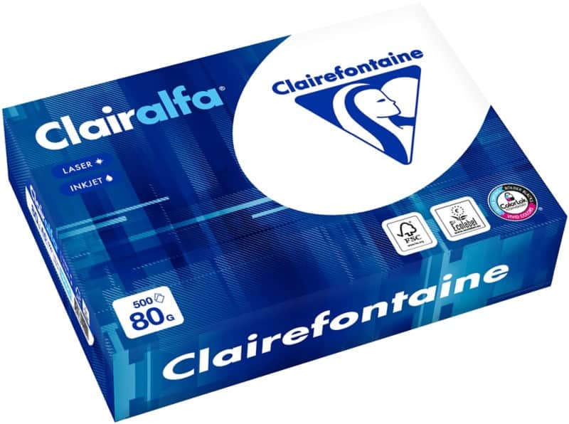 Clairefontaine Clairalfa A5 Kopieerpapier Wit 80 g/m² Glad 500 Vellen