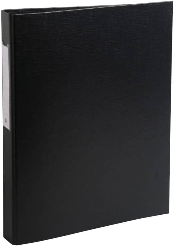 Exacompta 25 mm Tabblad Karton, pp (polypropeen) A4 2 Ringen Zwart