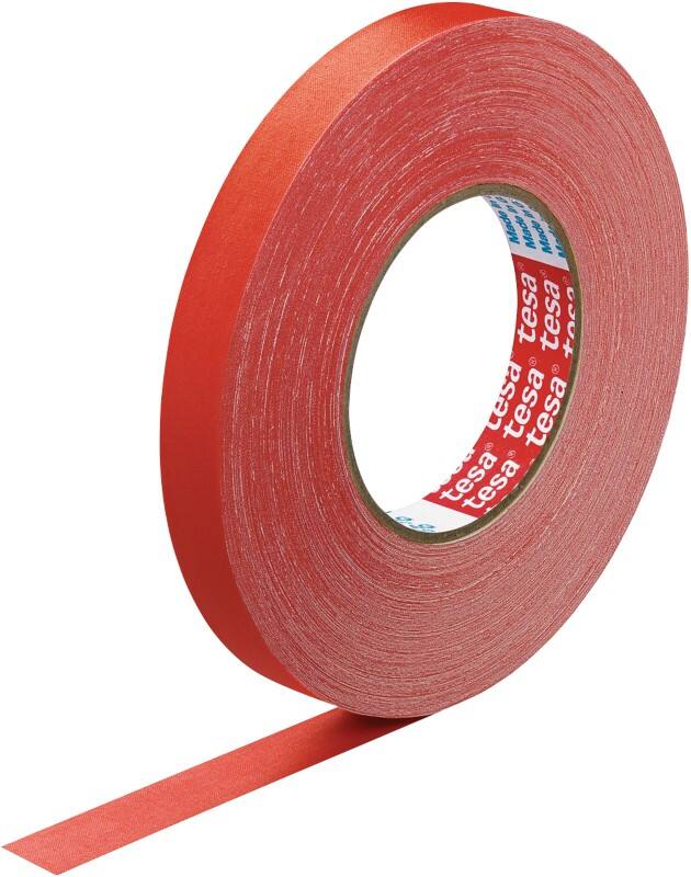 tesa Textieltape extra Power Perfect 57230 Rood 19 mm (B) x 50 m (L) Celwolweefsel