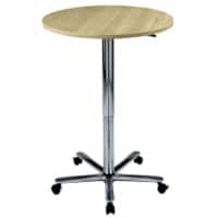 Hammerbacher Hoogteverstelbaar Statafel Ahorn Voetstuk 800 (B) x 1.140 (H) mm ABS (Acrylonitril-butadieen-styreen), Spaanplaat