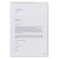 Rexel L-map A4 Transparant PP (Polypropeen) 120 micron 50 Stuks