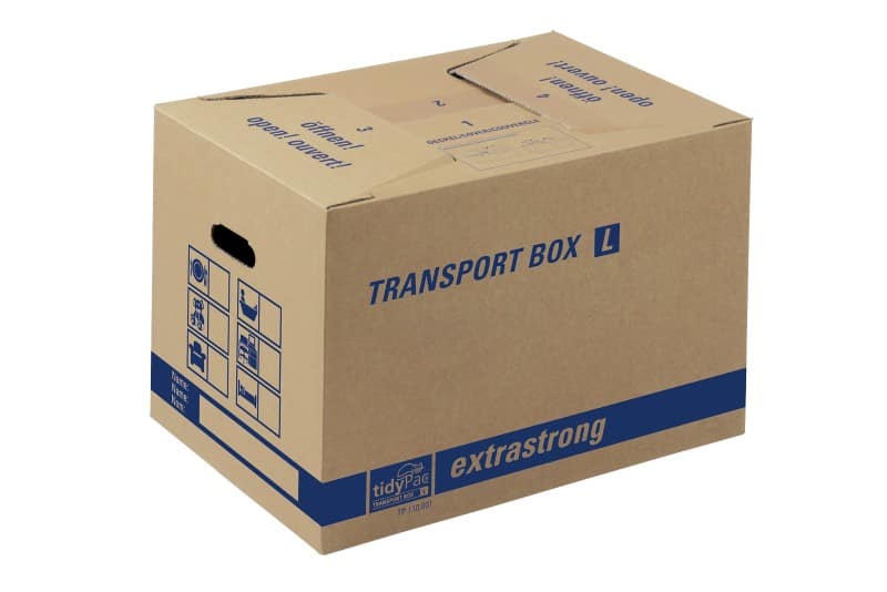 tidyPac TRANSPORT BOX extrastrong Verhuisdoos Karton 360 (B) x 510 (D) x 370 (H) mm Bruin 10 Stuks