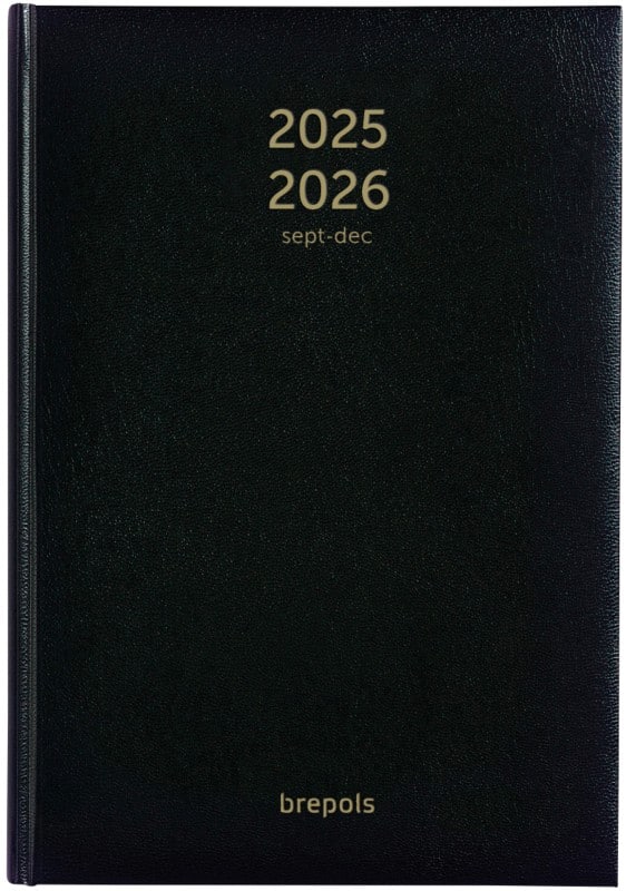 Brepols Bretime Agenda 2026 A5 1 Week per 2 pagina's Zwart 2.066.1256.01.6.0
