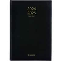 Brepols Agenda 2025 A5 1 Week per 2 pagina's Zwart 2.066.1256.01.6.0