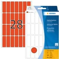 HERMA Multifunctionele etiketten 2362 Zelfklevend Rood 13 x 40 mm 32 Vellen à 28 Etiketten