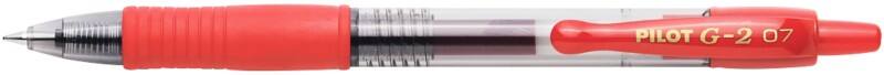 Pilot G2 Intrekbaar Gelpen Rood 0,4 mm Medium Kegelvormig Navulbaar 70% Gerecycled