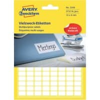 AVERY Zweckform 3306 Multifunctionele etiketten Wit 13 x 8 mm 29 Vellen à 128 Etiketten