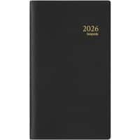 Brepols Interplan Genova Zakagenda 2026 1 Week per 2 pagina's Duits, Engels, Frans, Italiaans, Nederlands, Spaans Zwart 0,736,2058,01,2,0
