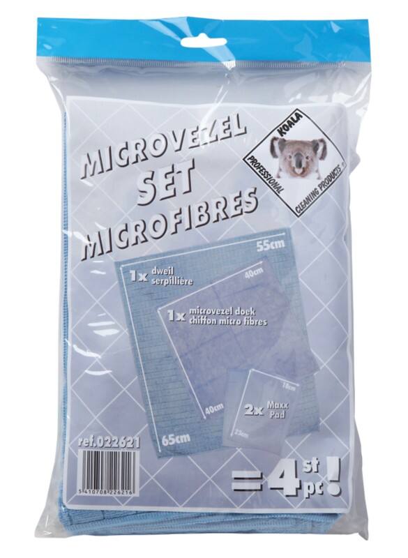 Vileda Microvezel Microvezeldoekjes Blauw 4 Stuks