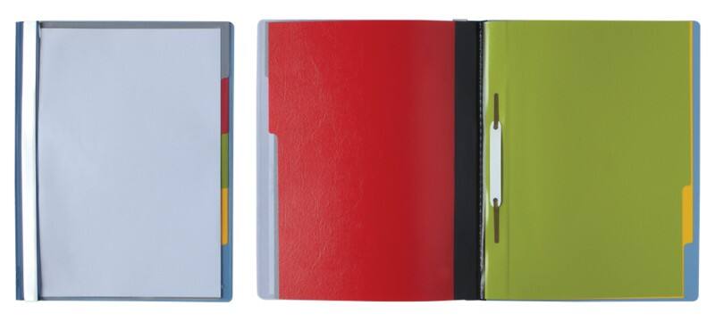 DURABLE Snelhechters 2557-06 A4 Blauw Polyvinylchloride (PVC) 24,3 x 31 cm 5 Stuks