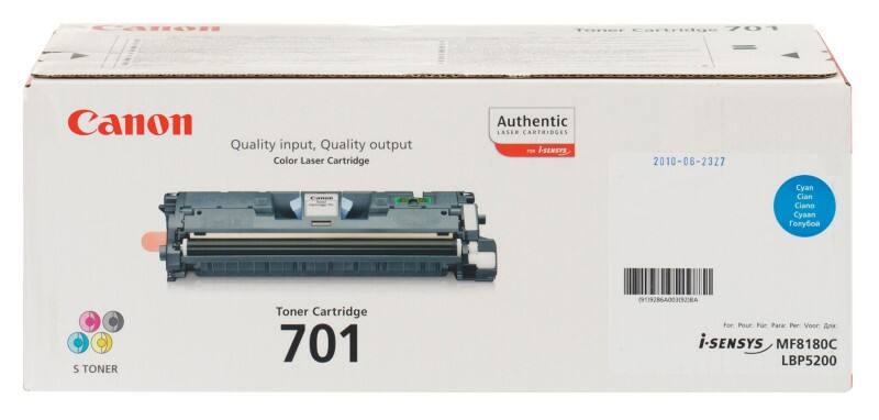 Canon 701 Origineel Tonercartridge Cyaan