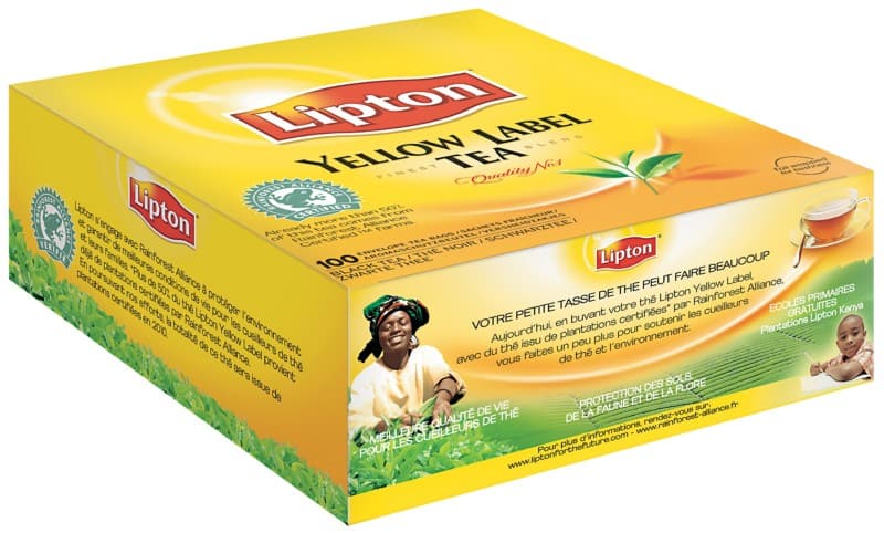 Lipton Yellow Label Zwarte thee English 100 Theezakjes à 3 g