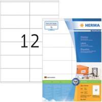 HERMA Etiketten 4457 Klevend A4 Wit 105 x 48 mm  100 Vellen à 12 Etiketten