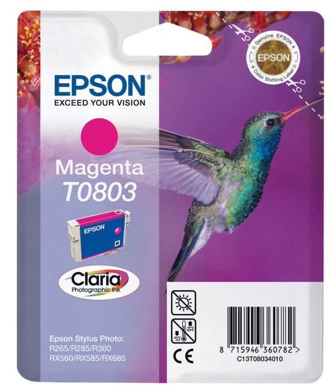 Epson T0803 Origineel Inktcartridge C13T08034011 Magenta