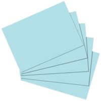 herlitz Indexkaarten Blauw A6 Blanco Papier 14,8 x 10,5 cm 100 Stuks