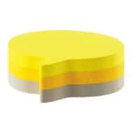 Post-it Notes Kubus 70 x 70 mm Tekstballon Kleurenassortiment 225 Vellen