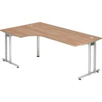 Hammerbacher Bureau Matrix Walnoot 2.000 x 1.200 x 720 mm