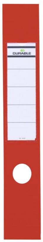 DURABLE ORDOFIX Rugetiketten Rood 10 Stuks 6 x 39 cm