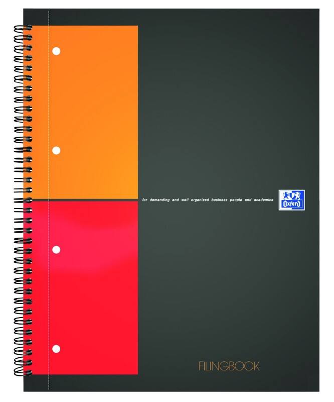 OXFORD Spiraalschrift A4 Geruit Spiraalbinding Wit 200 Pagina's