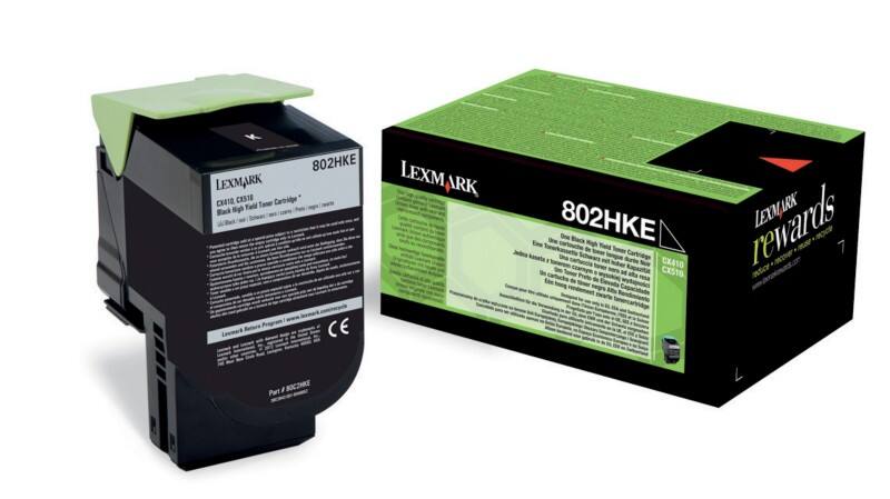 Lexmark Origineel Tonercartridge 80C2HKE Zwart